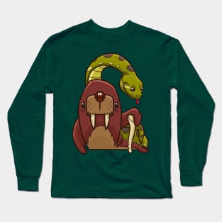 The Walrus and the Anaconda Long Sleeve T-Shirt